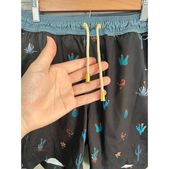 Baja Llama Tree Brown Swim Trunks Board Shorts Men’s Size M Aquatic Cactus - Picture 10 of 14